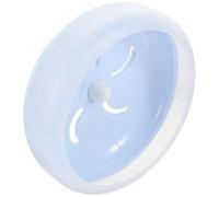 JEWEDECO Silent Blue Exercise Wheel for Small Animals and Rats, 17.5cm Plastic Disc Running, Safe and Mountable on Pet Cages, for Night Use