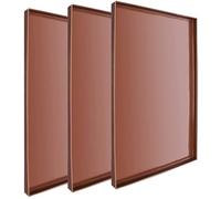 JEWEDECO Silicone Dehydrator Sheets Easy to Change Shape 3pcs Reusable Non-Stick Silicone Mat Fruit Drying and Making Sturdy Baking Tray for Oven Baking for Kitchen Use