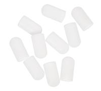 JEWEDECO Silicone Drumstick Caps Lightweight Accessories 10pcs Drum Mute Tips Protecting Drumstick Heads with Balanced Feel for Drum Practice for Practicing at Home the Go