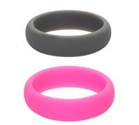 JEWEDECO Silicone Glitter Powder Design 5 Pcs Skin-friendly Fashion Finger Comfortable for Term Wearing Color for Casual Wear and Party