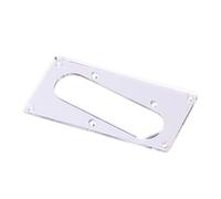 JEWEDECO Silver Electric Guitar Mounting Ring for Single Coil and Bridge Pickups with Pre-drilled Screw Holes, Pmma Material, Protective Film and Easy Installation for Guitar Conversion