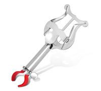 JEWEDECO Silver Marching Band Lyre Music Sheet Clip for Trumpet and Clarinet Coated Clamp with Firm Grip Portable Lightweight Sheet Music Holder for Stable Outdoor Performance