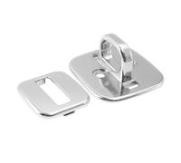 JEWEDECO Silver Zinc Alloy Laptop Lock with Fixed Base and External Security Lock, Anti-theft Anchor Plate for Theft Protection and Laptop Cable Security in Office and Travel