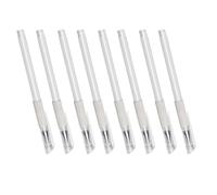 JEWEDECO Single Head Marking Pens Draw Clean and Accurate Lines 8pcs Waterproof White Plastic Material Not Easy to Fade, Professional Tattoo Supplies for Tattooing and Piercing