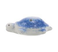 JEWEDECO Six-hole Ceramic Turtle Ocarina, Portable Cute Cartoon Wind Instrument with Precise Tuning, Small Travel Flute for Students and Classroom Music Practice