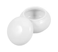 JEWEDECO Small Ceramic Pet Urn with Lid for Dog Cat Ashes Portable Keepsake Memorial Cremation Urn Sealed Small Ashes Container for Pets Compact White Memorial Jar for Cherished Memories