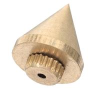 JEWEDECO Small Copper Plumb Cone Gravity Plumb Cone Physics Teaching Aid Precision Copper Material 0.59x0.39x0.39in Flat Throw Weight Experiments for Middle School Students and Educators