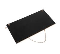 JEWEDECO Small Hanging Chalkboard Sign Rectangular Black Chalk Board Resistant to Wear and Tear Space Saving Design with Wood Frame for Office Buildings and Place Requiring Notifications