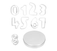 JEWEDECO Stainless Steel Cookie Biscuit Molds with Alphabet Number Cutters for DIY Baking Lightweight Cake Decorating Tools for Home Bakery Restaurant Use Gift for Baking Enthusiasts