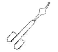 JEWEDECO Stainless Steel Laboratory Flask Clamp Crucible Tongs Fire Tongs for Chemical Supplies for Experiment Use