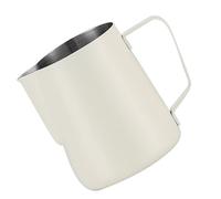 JEWEDECO Stainless Steel Milk Frothing Pitcher 600ml with Inner Scale Markings, Rust Resistant Milk Steamer Jug for Professional and Home Use