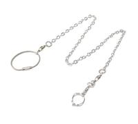 JEWEDECO Stainless Steel Parrot Foot Chain Bird Leash Flying Harness for Outdoor Training and Safety Smooth Ankle Ring Prevents Escape Easy to Wear for Parrots and Birds