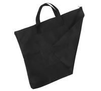 JEWEDECO Sturdy Canvas Painting Bag Large Storage Case for Sketching Papers Drawing Boards Books Black
