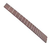 JEWEDECO Sturdy Finger Plate with and 3mm White Position Dots, 18 Frets Wood Ukulele Fingerboard Replacement 26 Inch Rosewood Wooden Fretboard for Comfortable and Will Ukulele Accessories