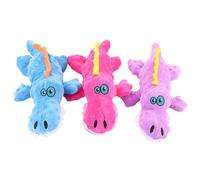 JEWEDECO Sturdy Plush Dog Chew with Sound Making Feature, Cartoon Shape Designed to Reduce Destructive Behaviour, for Pets and Desktop Ornament in Home Or Shop