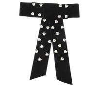 JEWEDECO Stylish Rhinestone Bow Hair Clip for Women Spring-designed Snap Barrette Soft and Comfortable Hair Accessories Dazzling Decoration for Brides and Girls