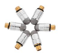 JEWEDECO Stylus Pen Tips Replacement with M5 External Thread 6pcs for Tablets and Smartphones, Silver Fiber Material Providing Accurate Touch Experience and Strong Durability