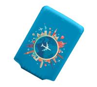 JEWEDECO Suitcase Cover Luggage Protector Unique Design Polyester Spandex Easy to Wash Airport Travel Elastic Fitting for 18-32 Inch