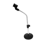 JEWEDECO Tabletop Microphone Stand Desk Mic Stand with Flexible Hose Podcast Support
