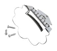 JEWEDECO Tailpiece with Accurate Tuning Replacement Mandolin Silver Stainless Steel Mandolin Instrument and Easy Installation, Cloud-shaped Design Tailpiece Accessory for Folk and World