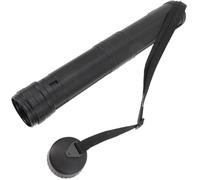 JEWEDECO Telescoping Drafting Tube Black Plastic Expandable Storage with Carry Strap for Artists and Designers Protecting Posters and Artworks