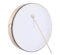 JEWEDECO Timber Drum Hand Percussion Instrument Drum Sticks for Singing Drumming Lessons Performances Party Celebrations Tambourine Snare