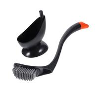 JEWEDECO Toilet Brush Long Handle Brush Swan Shape Base for Sinks Floors Bathtubs Bathroom Cleaning