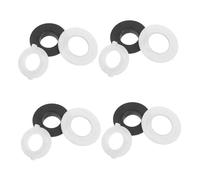 JEWEDECO Toilet Tank Kit with Rubber Washers and Gaskets Precision Seal Ring Replacement Set for Toilet Tank to Bowl Connection Includes 4 Rubber Pads Nuts and Washers Compatible Water Accessories