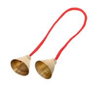 JEWEDECO Traditional Tingsha Cymbals for Sound Healing and Spiritual Balance Handheld Agogo Percussion Instrument for Meditation and Early Learning Activities