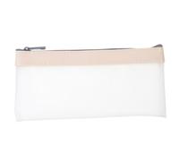 JEWEDECO Transparent Money Bag Pouch Versatile Zippered Organizer for Coins Cash Makeup Elegant Minimalist Design for Travel Office and Everyday Use for Women