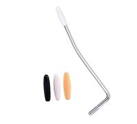 JEWEDECO Tremolo Arm Adjustable Handle with 3 Tips Silver Metal 6mm Thread Whammy Bar Arm Guitar for Electric Guitar Instrument Parts Replacement