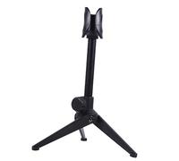 JEWEDECO Triangle Microphone Desktop Stand Liftable Rack Metal Plastic Adjustable Height for Singing Online Meeting