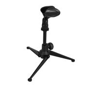 JEWEDECO Tripod Mic Stand Adjustable Desktop Microphone Holder Clip for Home Office Podcast Recording