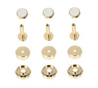 JEWEDECO Trumpet Piston Button Buckle Small Size Gold Press Cover Musical Instrument Tool White Shell Button Snap for Trumpet Playing Accessories