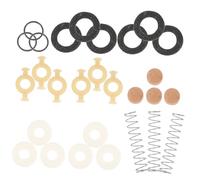 JEWEDECO Trumpet Repair Parts Trumpet Button Springs Pads Corks Accessories for Instruments Music Practice