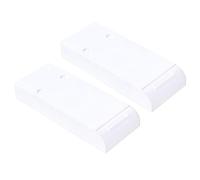 JEWEDECO under Desk Drawer Pencil Case Storage Box Space Saving and Easy Installation 2pcs Adhesive Abs Material for Stationery and USB Cable Organising at Office or Home