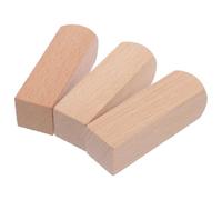 JEWEDECO Unfinished Carving Blocks Convenient to Carry and Easy Storage with Rounded Corners 3pcs Small Wooden Blocks Made of Sturdy Wood for Stamps for Decoration and Other Crafts
