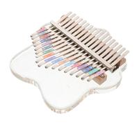 JEWEDECO Unique Acrylic Thumb Piano 17 Notes Kalimba African Music Instrument Small and Portable Ideal for Beginners