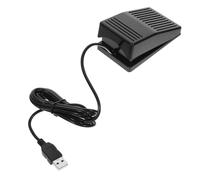 JEWEDECO Usb Foot Nonslip Momentary Pedal Controller for Gaming and Industrial Use Design Functions for Keyboard and Automation