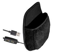 JEWEDECO USB Heated Mouse Pad Black PVC Material with 3-Level Temperature Control Precise Mouse Movement and Tear Resistance, for Home and Office Use in Winter