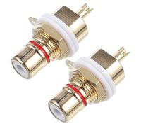 JEWEDECO Versatile Rca Plugs Female Rca Stepped Design Perfect for Amplifiers and Car Audio