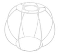 JEWEDECO Vintage Metal Lampshade Frame Wire Bracket for DIY Table and Ceiling Lamp, Small Lantern Style Crystal Lamp Holder, Retro European Style Lighting Fixture Accessory for Home Décor