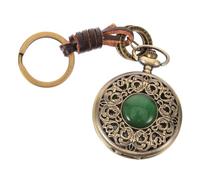 JEWEDECO Vintage Pocket Watch Keychain Chain Retro Design for Men and Women for Father Day Elegant Antique Style Compact and Lightweight