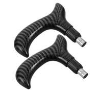 JEWEDECO Walking Cane Grips Made of Sturdy Pp 2pcs with Textured Non-slip Surface , Easy Installation and Secure Hold Replacement for Walking Canes and Hiking Poles for Hiking