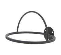 JEWEDECO Wall-mounted Hat Storage Holder with Strong Support Pole and Curved Dome Design Iron Multipurpose Display Shelf Preventing Hat Deformation for Clothing Stores