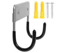 JEWEDECO Wall-Mounted Ironing Board Hanger Rack Metal Storage Hook for Household Iron Holder with Foldable Design, Gray Ironing Board Bracket Suitable for Laundry and Home Organization