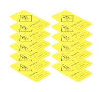 JEWEDECO Waste Identification Tags Practical and Easy to 100pcs Yellow Paper Hanging Labels for Clinical Waste Management