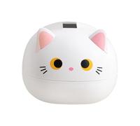 JEWEDECO Wear-resistant Abs Tissue Box Holder Cute Cartoon Cat Design Decorative Napkin Storage Organizer for Bedroom Living Desktop Lightweight and Space-saving Accessory