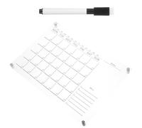 JEWEDECO Weekly Planner Board Acrylic Wall Calendar 16.51x11.67x0.39in Dry Erase Weekly Schedule Planning Environmental Protection for Office Shop Random Color