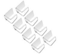 JEWEDECO Weight Scale Holder No Drill Design Stainless Steel 8pcs Wall Mounted, with Secure Support and Space Saving Storage Rack for Electronic and Digital Scales Bathroom Bedroom